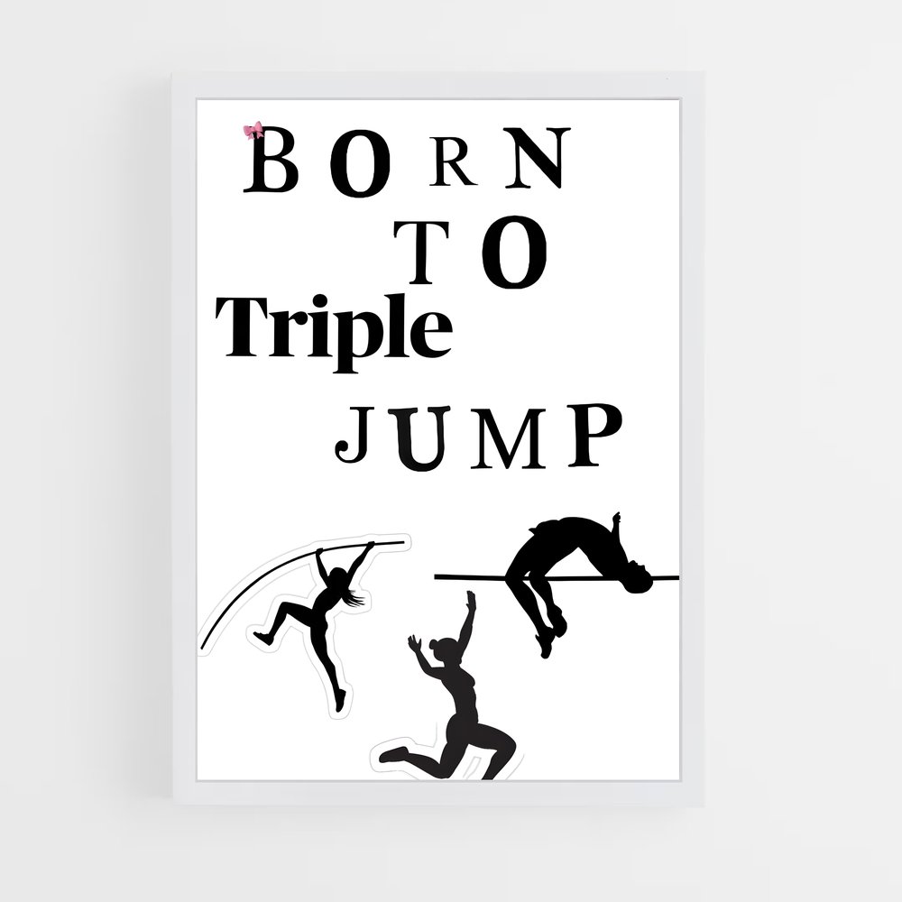 Poster Jumping Dreams – affiche Athlétisme (vue 3)